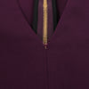 Roland Mouret Deep V-Neck Fitted Midi Dress in Plum – EU 34 Secondhand