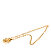 Chanel CC Gold Plated Quilted Pendant Necklace Secondhand
