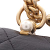 Chanel Quilted Calfskin Pearl CC Accordion Wallet on Chain Secondhand