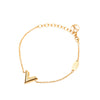 Louis Vuitton Gold Plated Essential V Bracelet Secondhand