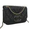 Chanel Small Chevron Sheepskin Subtle Flap Secondhand