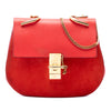 Chloé Small Suede and Calfskin Drew Crossbody Secondhand
