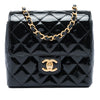 Secondhand Chanel Mini Square Quilted Patent Single Flap