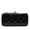Secondhand Chanel Mini Square Quilted Patent Single Flap
