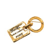 Chanel Gold Plated Rue Cambon Tag Brooch Secondhand