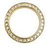 Dior Gold Plated Strass and Lacquer Night Code Band Ring Secondhand