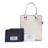Secondhand Prada Mini Soft Calf Logo Drill Satchel
