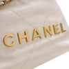 Chanel Mini Shiny Calfskin 22 Hobo Secondhand