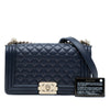 Chanel Old Medium Quilted Lambskin Boy Flap Secondhand