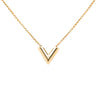 Louis Vuitton Gold Plated Essential V Supple Necklace Secondhand