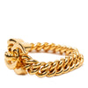 Chanel Gold Plated CC Turnlock Chain Bracelet Secondhand