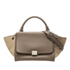 Celine Small Bicolor Calfskin and Suede Trapeze Satchel Secondhand
