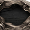 Ferragamo Perforated Metallic Calfskin Gancini Satchel Secondhand