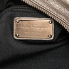 Ferragamo Perforated Metallic Calfskin Gancini Satchel Secondhand