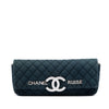 Chanel Quilted Canvas CC Cruise East West Flap Clutch Secondhand
