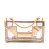 Saint Laurent Small Metallic Leather Trimmed PVC Betty Crossbody Secondhand
