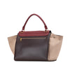 Celine Medium Tricolor Leather Trapeze Satchel Secondhand