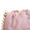 Secondhand Chanel Mini Quilted Calfskin About Pearls Drawstring Bucket Bag