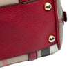 Secondhand Burberry Small House Check Canvas Alchester Bowling Bag