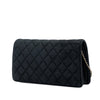 Chanel Quilted Suede Faux Pearl And Crystal CC Chain Flap Secondhand