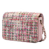 Secondhand Chanel Small Tweed CC Stud Double Flap