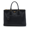 Prada Large Saffiano Lux Galleria Double Zip Satchel Secondhand