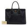 Prada Large Saffiano Lux Galleria Double Zip Satchel Secondhand