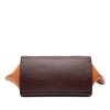Secondhand Celine Small Tricolor Leather Trapeze Satchel