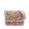 Secondhand Saint Laurent Small Calf Hair Leopard Print Solferino Satchel In Box