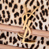Secondhand Saint Laurent Small Calf Hair Leopard Print Solferino Satchel In Box