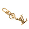 Louis Vuitton Gold Plated LV Facettes Bag Charm & Key Holder Secondhand