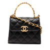 Secondhand Chanel Mini CC Quilted Lambskin Enamel Top Handle Bag