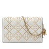 Dior Studded Calfskin Cannage Lady Dior Wallet on Chain Secondhand