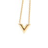 Louis Vuitton Gold Plated Essential V Necklace Secondhand