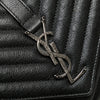 Saint Laurent Medium Quilted Chevron Sheepskin College Satchel Secondhand