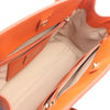 Prada Bicolor Saffiano Cuir Trimmed Canvas Satchel Secondhand