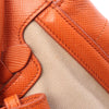 Prada Bicolor Saffiano Cuir Trimmed Canvas Satchel Secondhand
