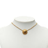 Chanel CC Gold Plated Round Medallion Pendant Necklace Secondhand