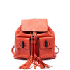 Secondhand Gucci Large Calfskin Bamboo Tassel Drawstring Backpack