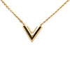 Louis Vuitton Gold Plated Essential V Necklace Secondhand