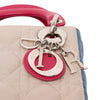 Secondhand Dior Mini Tricolor Lambskin Cannage Lady Dior