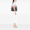 Chanel CC Quilted Denim Grosgrain Drawstring Tote Secondhand