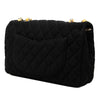 Chanel Medium Quilted Perforated Jersey Single Flap Secondhand