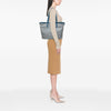 Prada Saffiano Trimmed Tessuto Symbole Triangolo Tote Secondhand