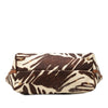 Ferragamo Zebra Printed Straw Shopper Tote Secondhand