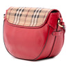 Burberry Patent Leather and Haymarket Check Coated Canvas Maydown Crossbody Secondhand