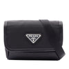 Prada Saffiano Trimmed Tessuto Messenger Bag Secondhand