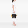 Celine Micro Tricolor Leather Luggage Tote Secondhand