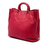 Prada Vitello Daino Canapa Logo Open Convertible Tote Secondhand
