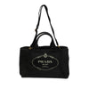 Prada Canvas Canapa Logo Tote Secondhand